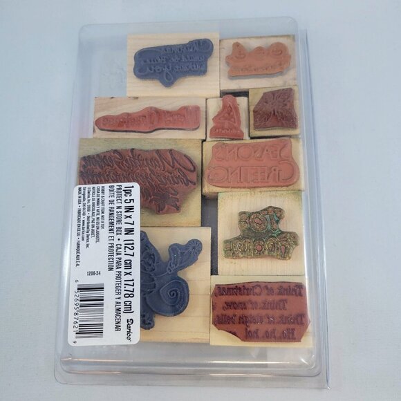 Christmas Crafts Lot Hero Arts Border Stamps Wood Snowflake Dies Merry Wishes - Picture 16 of 16